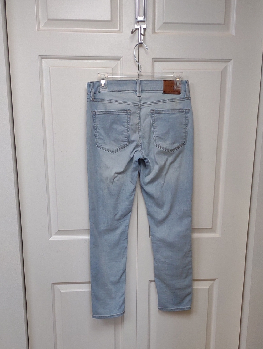 Lucky Brand Lolita Ankle Crop Curvy Stretch Distressed Light Blue Jeans - Picture 11 of 15